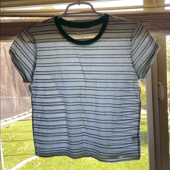 Pacsun Basics Green & White Tee! - Picture 4 of 4